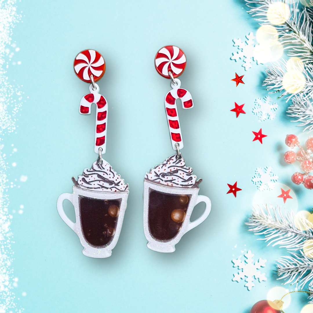 Hot choc earrings