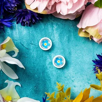 Forget me not studs