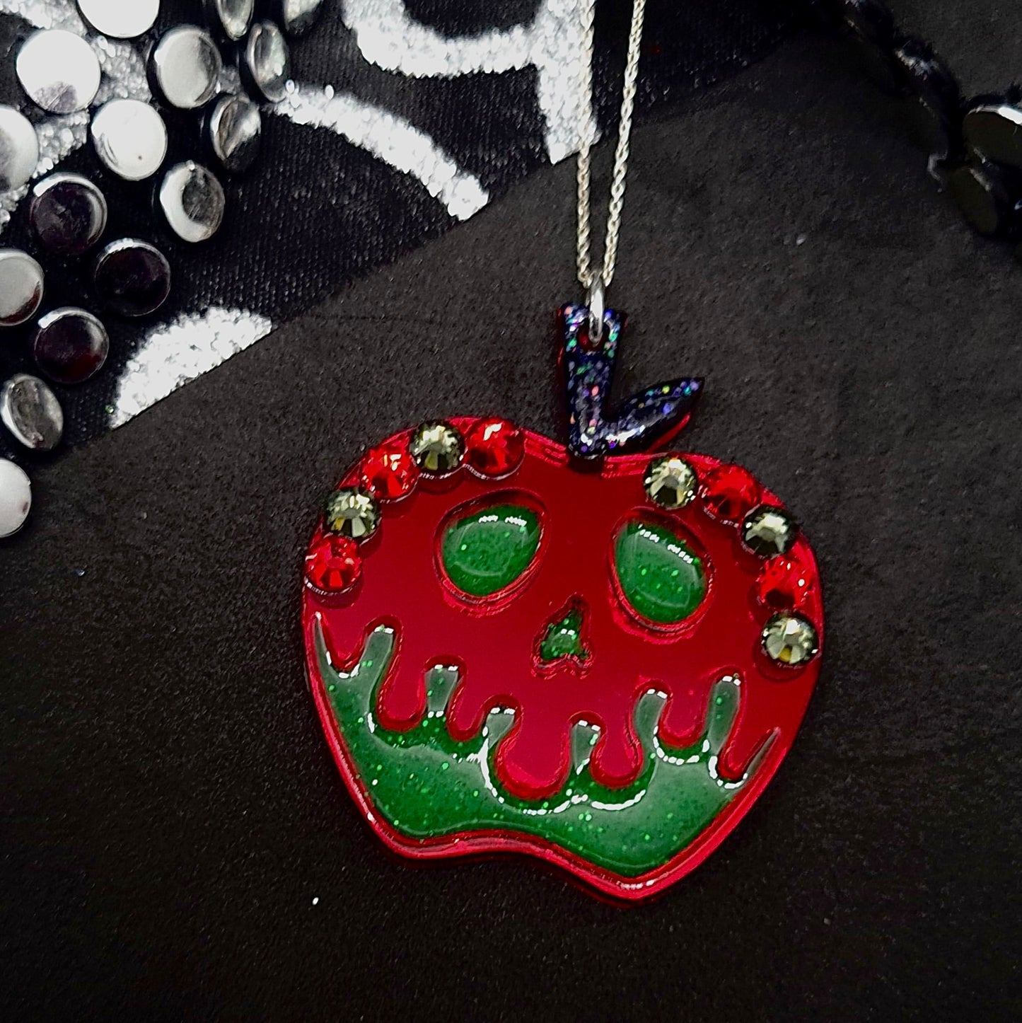 Magic Mirror/ Poison Apple pendant