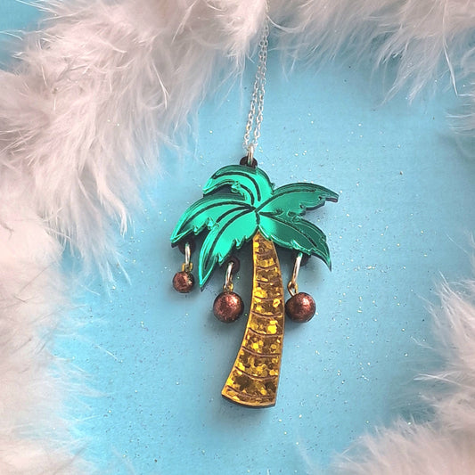 Palm tree pendant