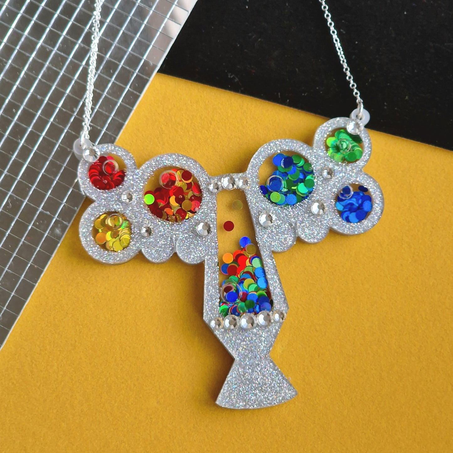 Lava lamp necklace