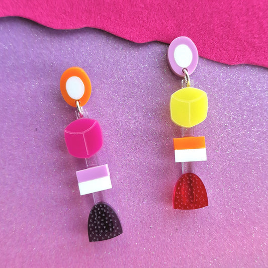 Mini mix earrings