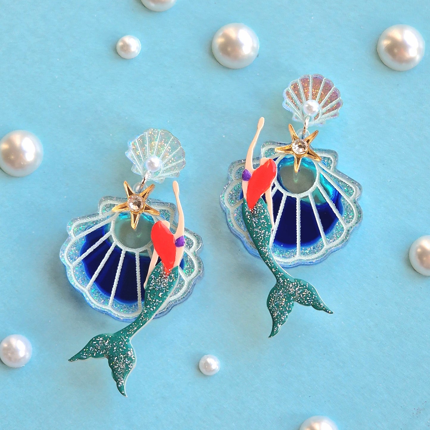 Mermaid earrings