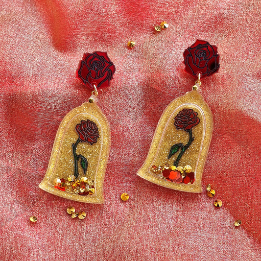 Magic rose shaker earrings