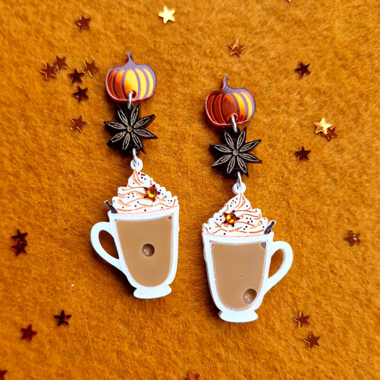 Pumpkin spice earrings