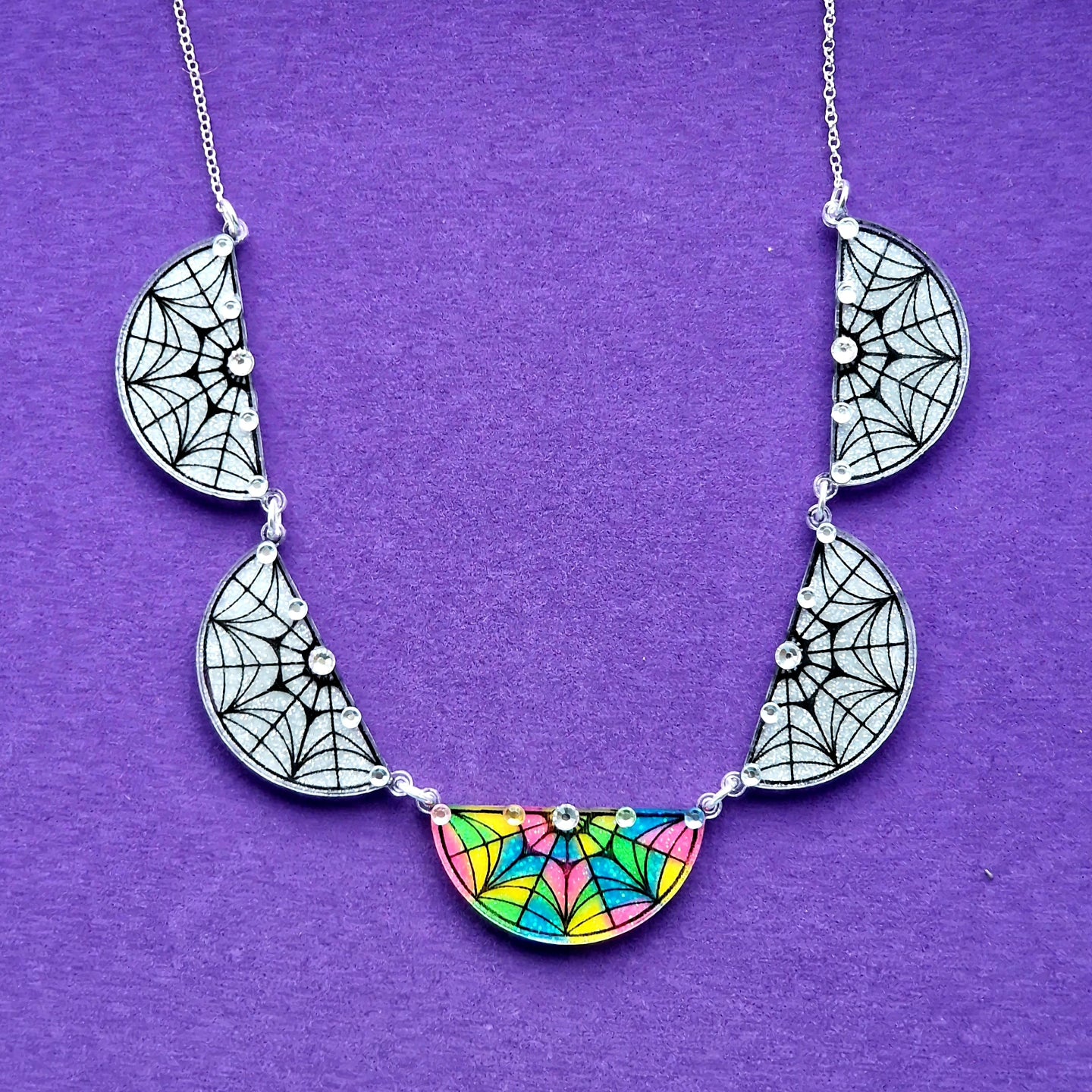 Wednesday window necklace