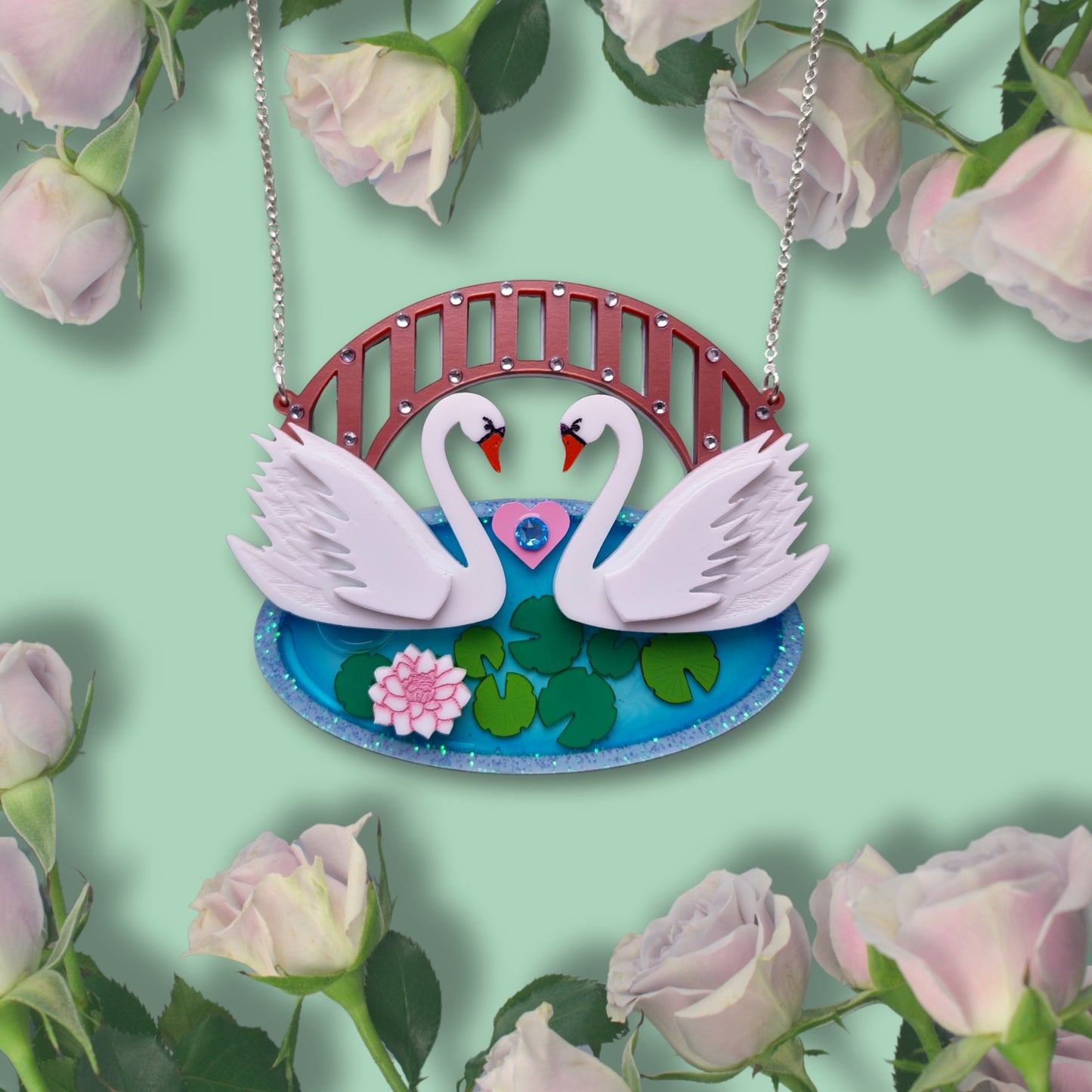 Swanning around necklace