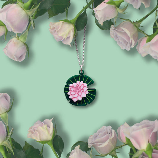 Lily pad pendant