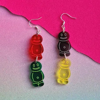 Jelly double earrings