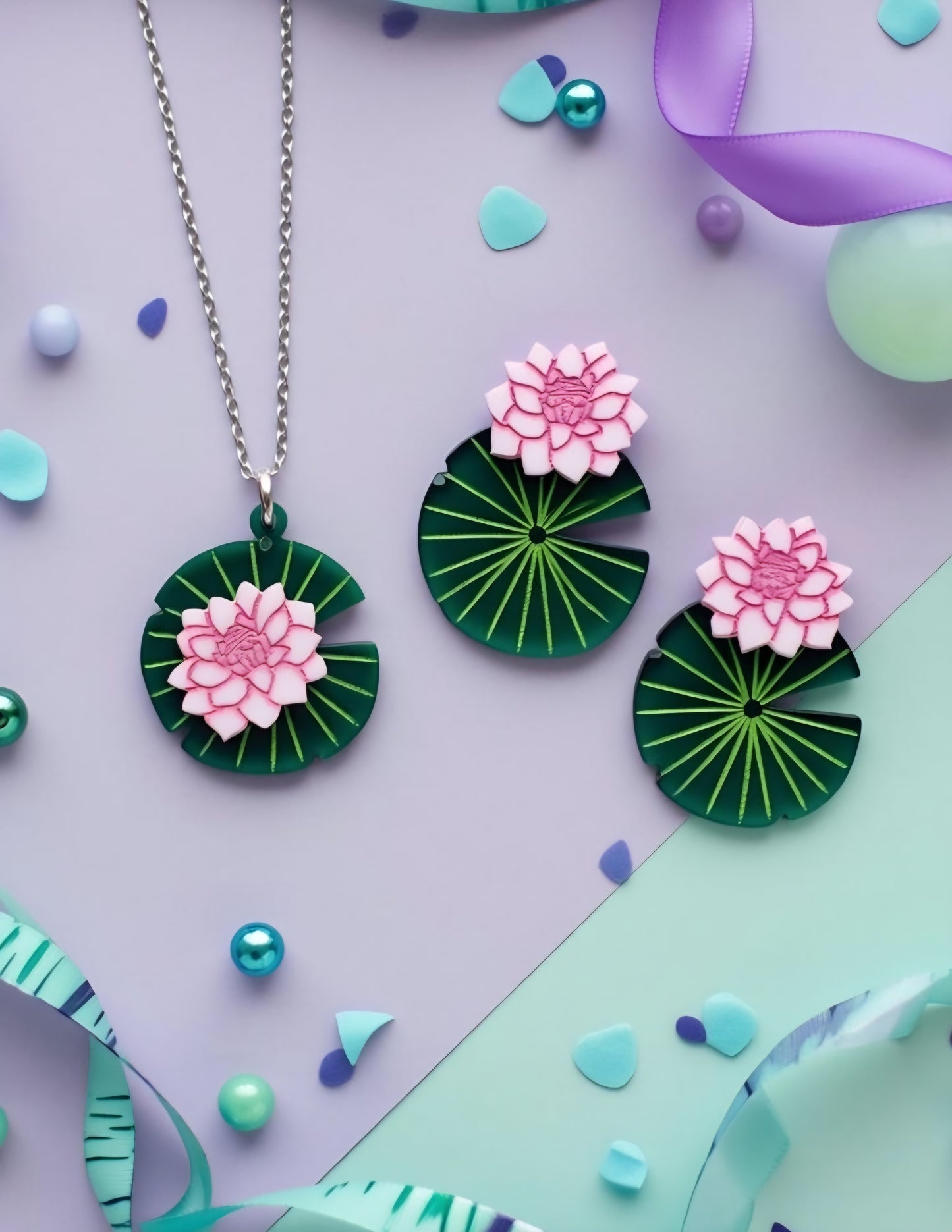 Lily pads studs