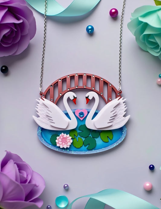 Swanning around necklace
