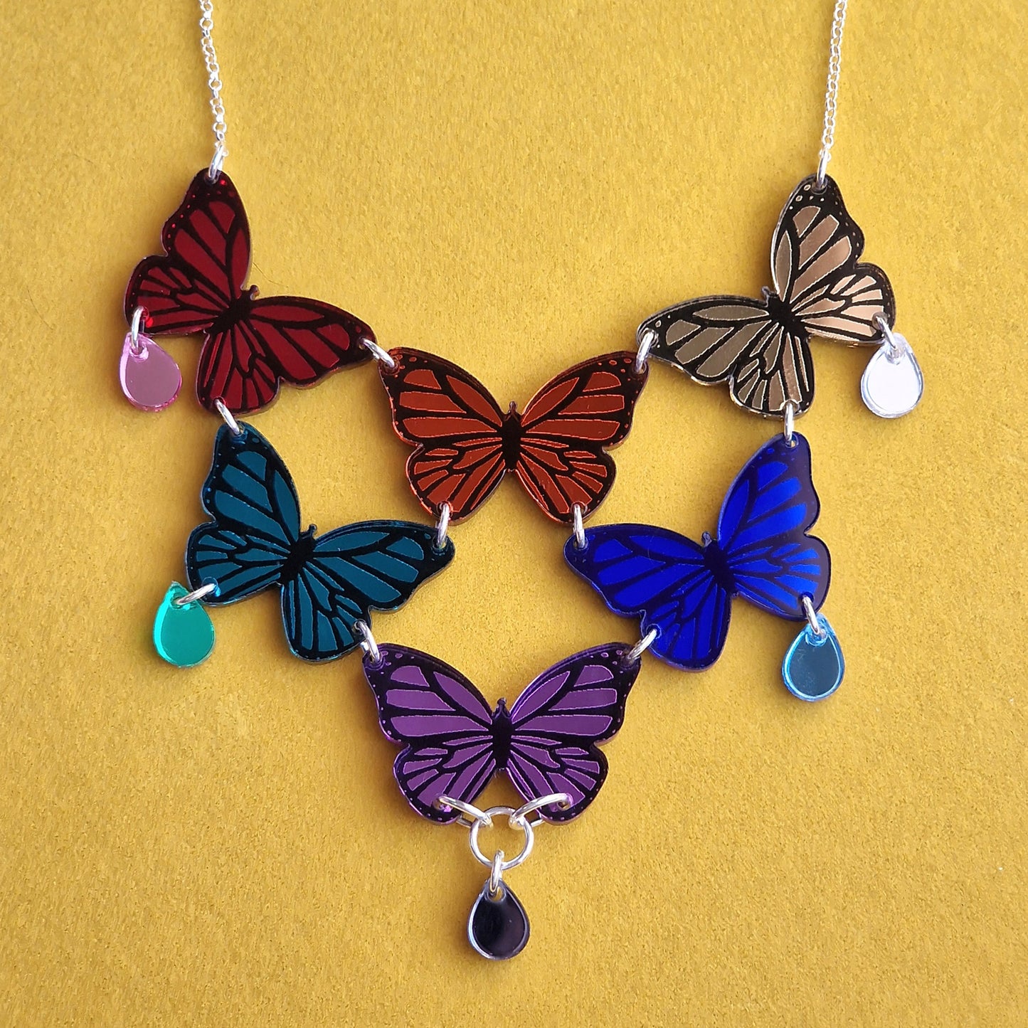 Butterfly statement necklace