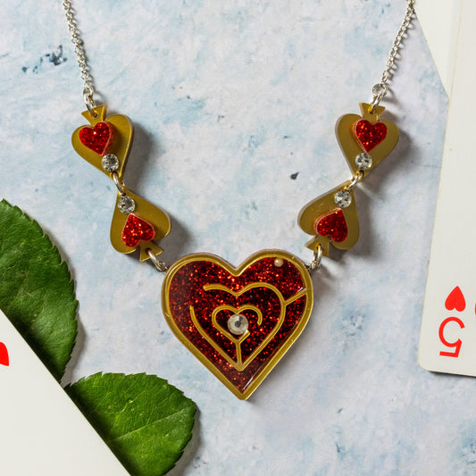 Queen of hearts necklace